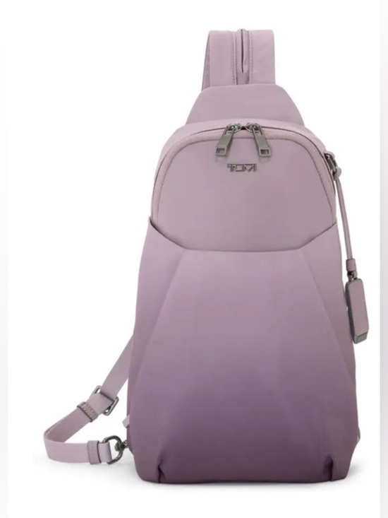 Tumi Handbags - Tumi Ombre Lavender to Plum Sling Bag